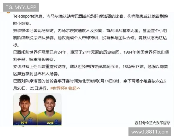 世界杯前瞻巴西摩洛哥强强对话